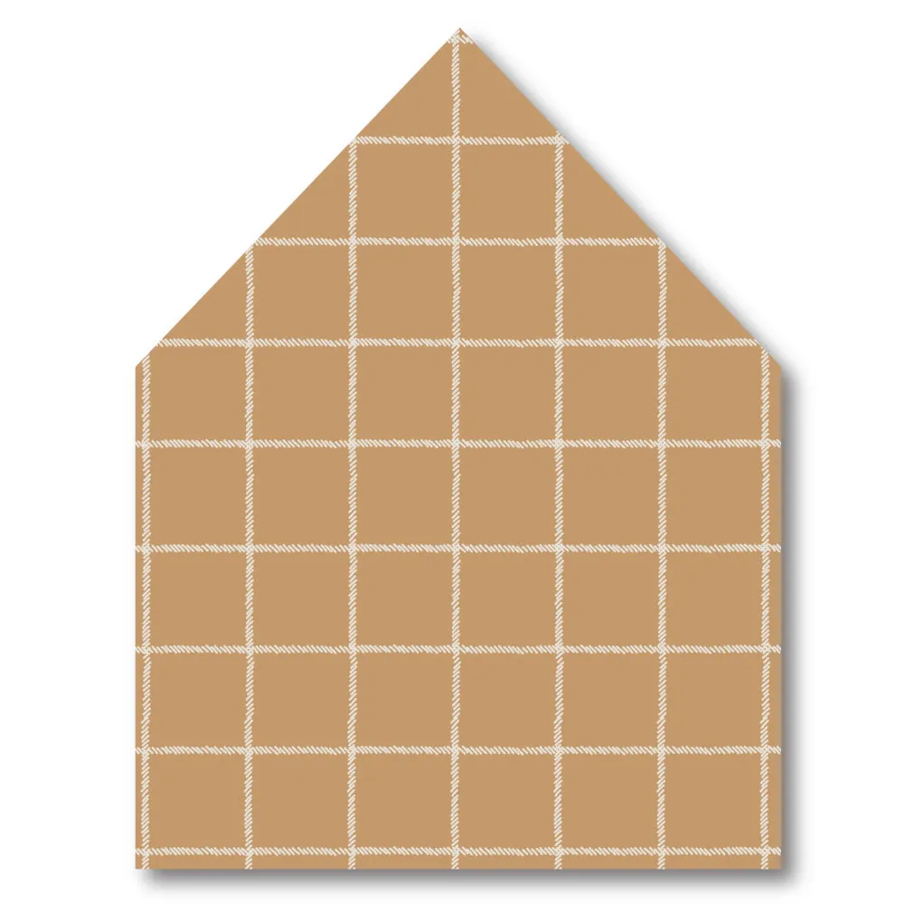 Camel Plaid Envelope Liner