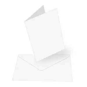Card   envelope set - White  A6