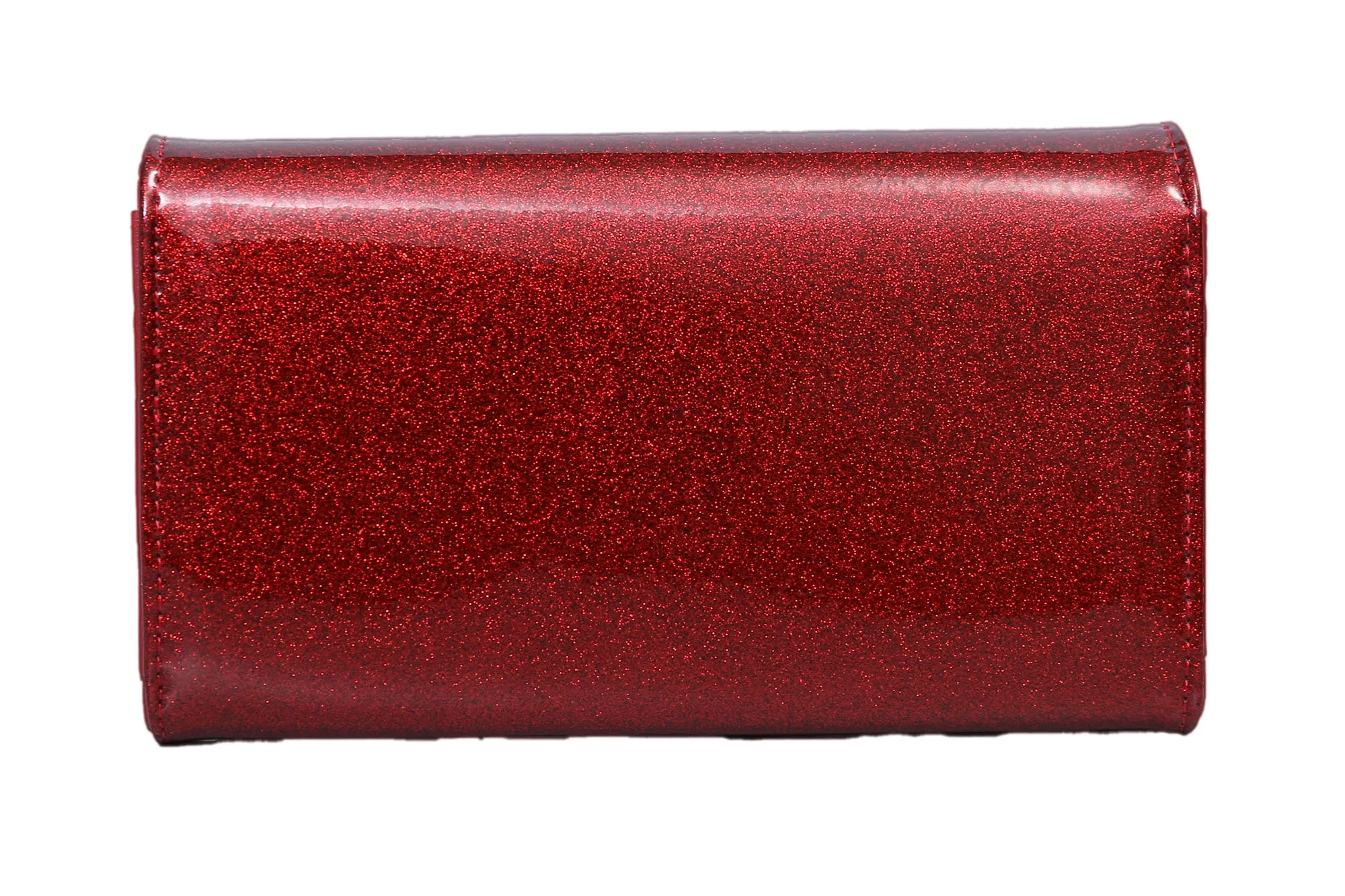 Card Suit Wallet - Red Rum Sparkle