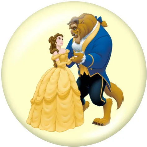 Cartoon Princesses Print Jewelry Snap