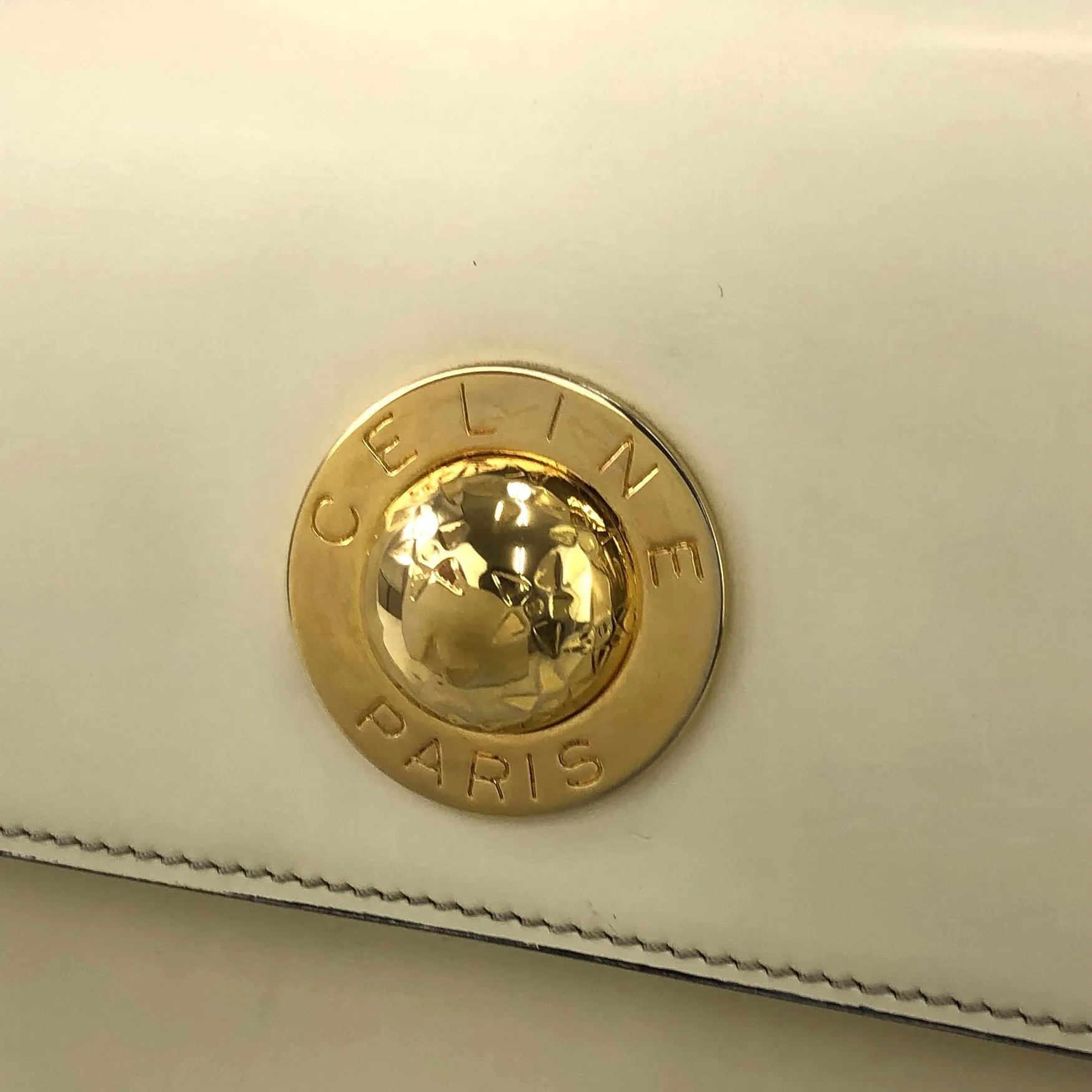 CELINE Starball Top Handle Handbag Beige Old Celine Vintage a2sc4r