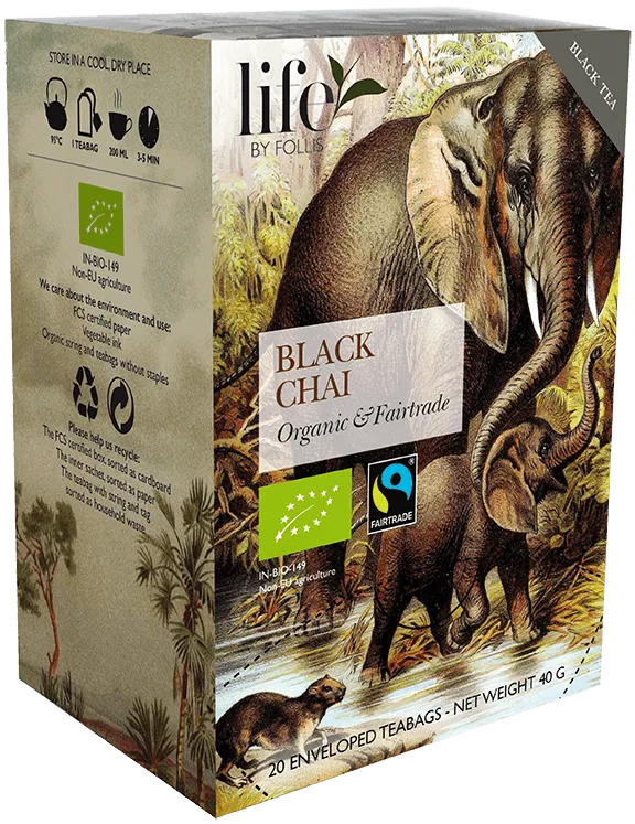 Chai Black tea Life by Follis 20 Teabags
