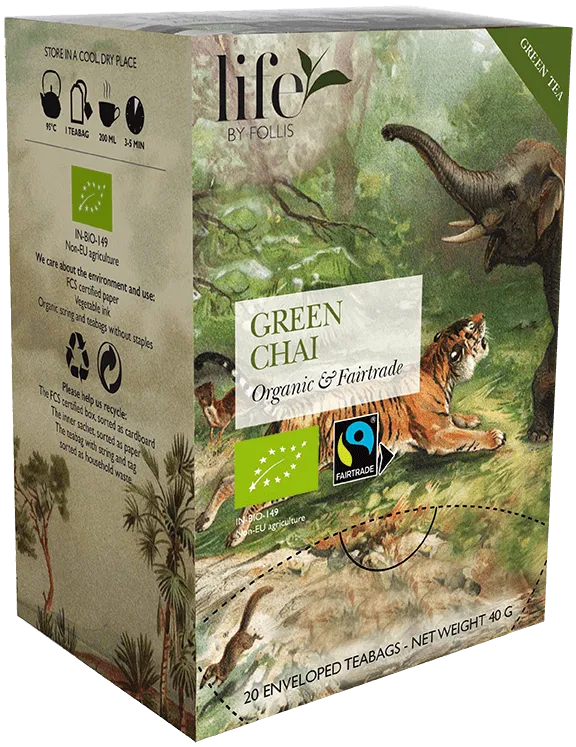 Chai Green tea Life by Follis 20 Teabags