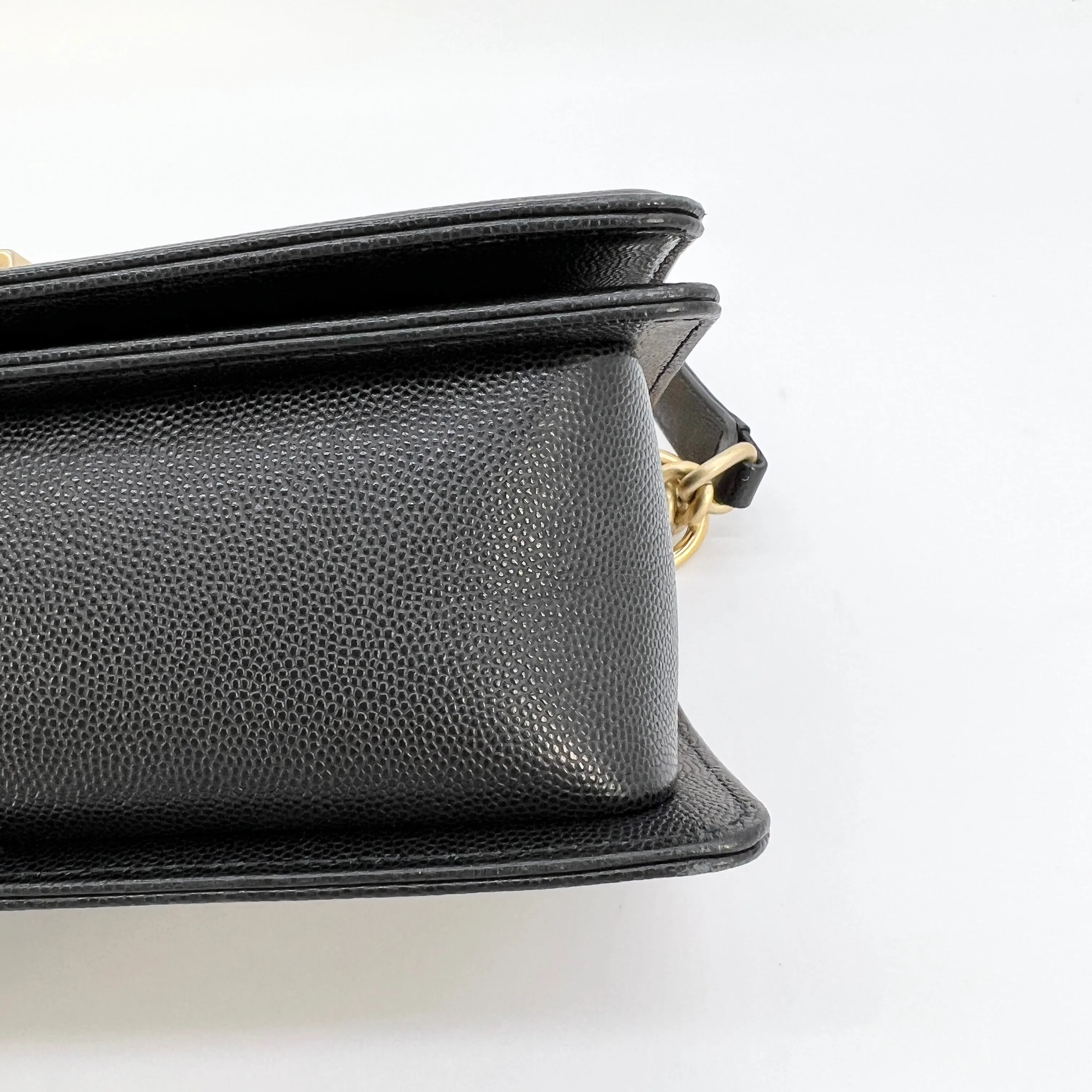 CHANEL Caviar Quilted Old Medium Boy Flap Black [Guaranteed Authentic]