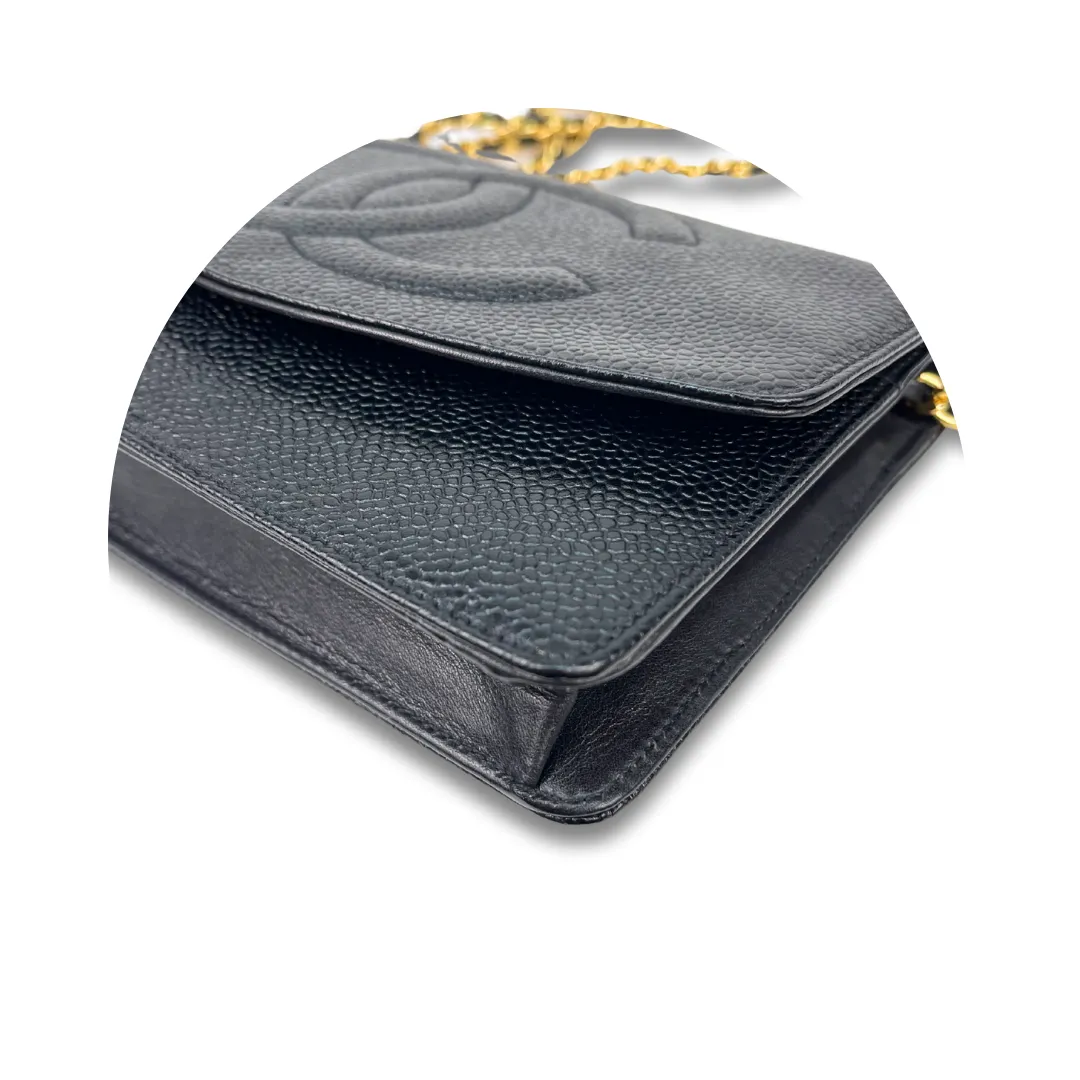 Chanel Caviar Timeless Wallet on Chain