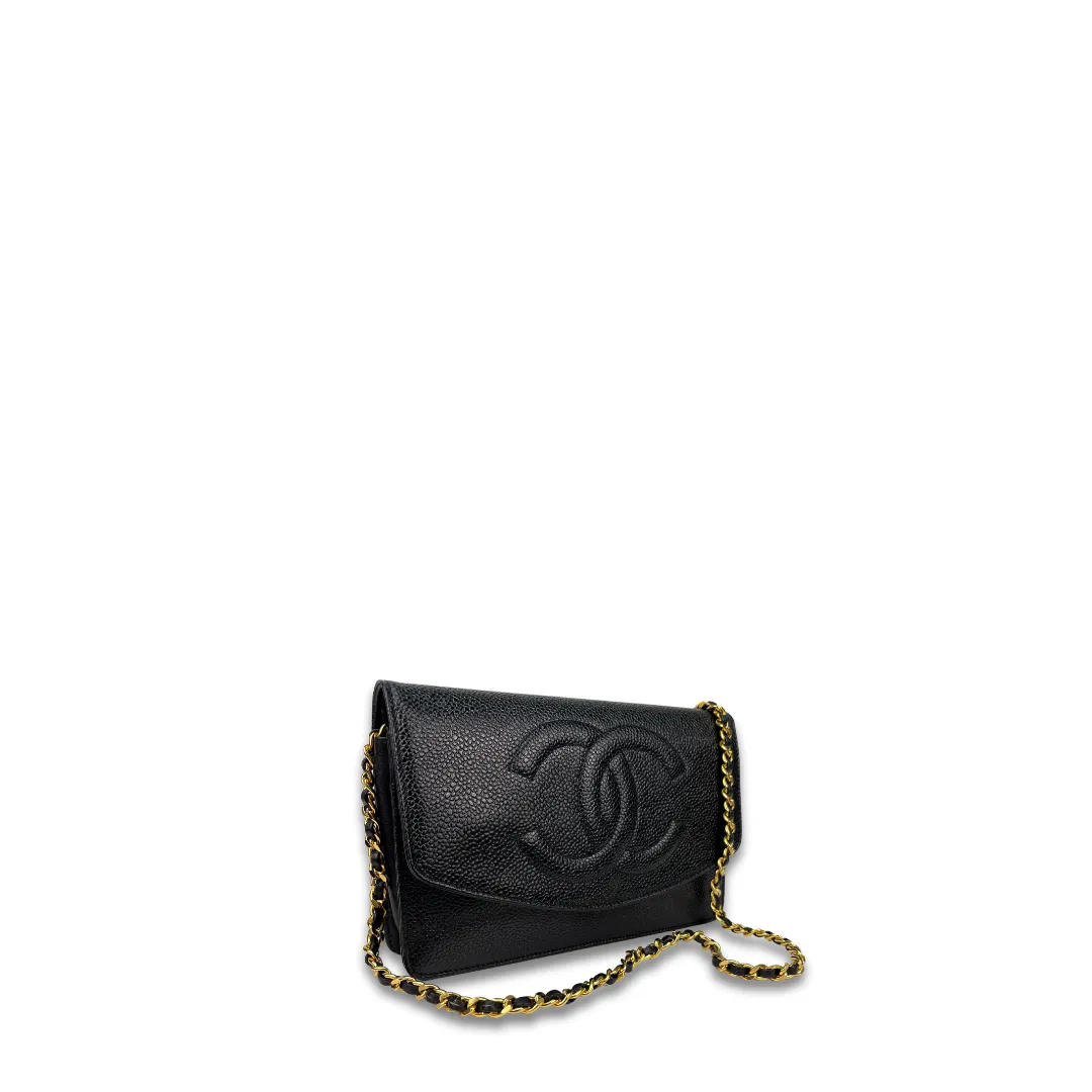 Chanel Caviar Timeless Wallet on Chain