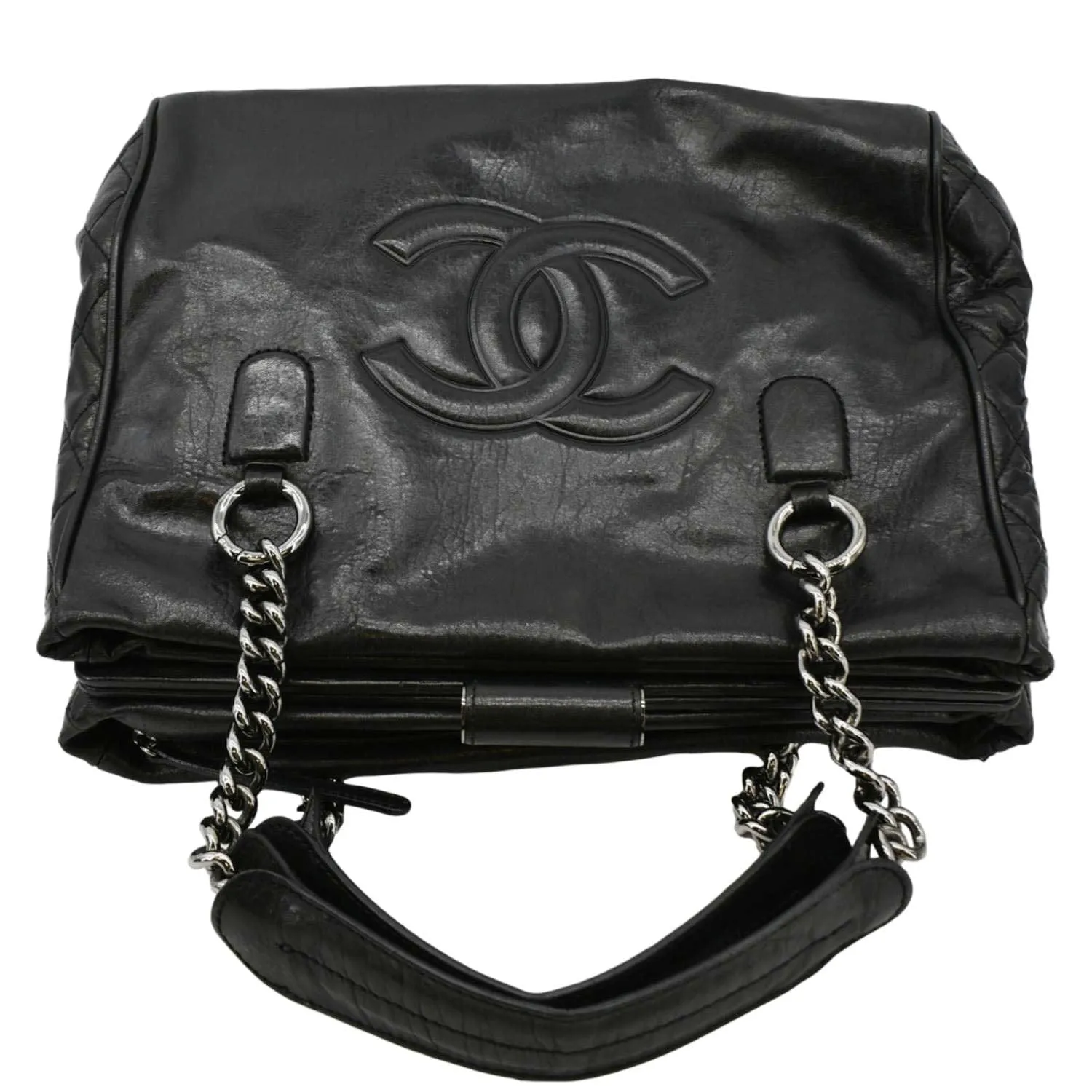CHANEL Perfect Day Large Leather Tote Bag Black