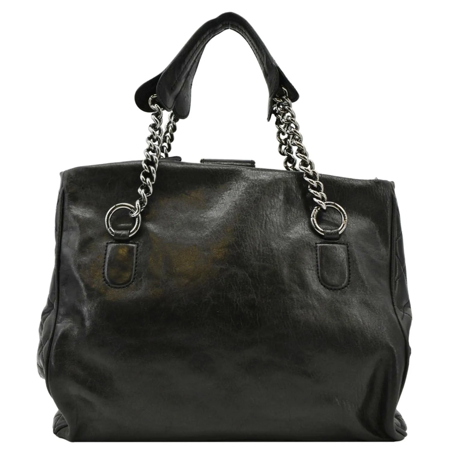 CHANEL Perfect Day Large Leather Tote Bag Black