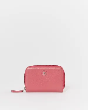 Chanel Pink Caviar Interlocking CC Zippy Wallet