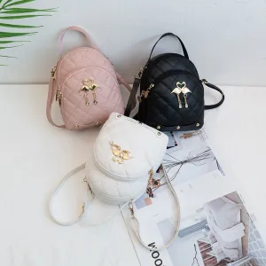 Charming Women's Pretty Rhombus Double Swan Backpacks