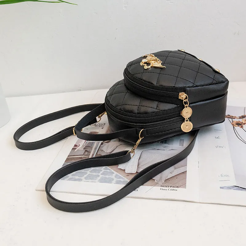 Charming Women's Pretty Rhombus Double Swan Backpacks