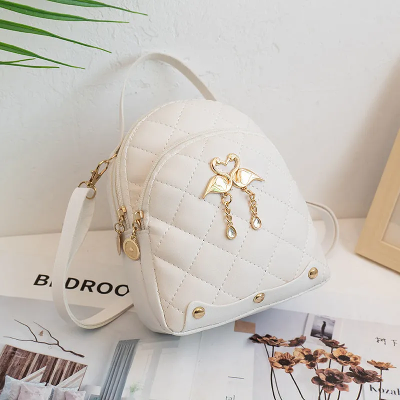 Charming Women's Pretty Rhombus Double Swan Backpacks