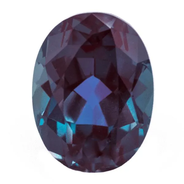 Chatham Lab-Grown Oval Alexandrite Stone Size