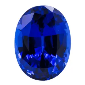 Chatham Lab-Grown Oval Blue Sapphire Stone Size