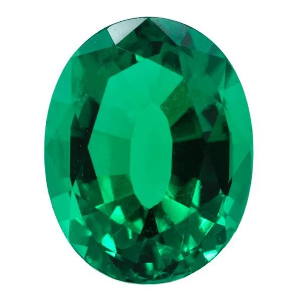 Chatham Lab-Grown Oval Emerald Stone Size