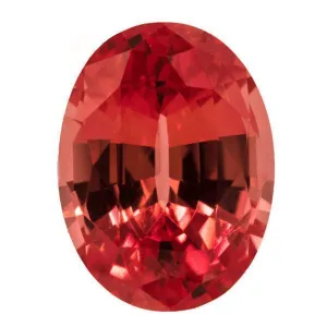 Chatham Lab-Grown Oval Padparadcha Stone Size