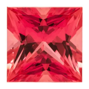Chatham Lab-Grown Princess Padparadscha Stone Size