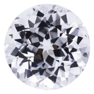 Chatham Lab-Grown Round White Sapphire Stone Size