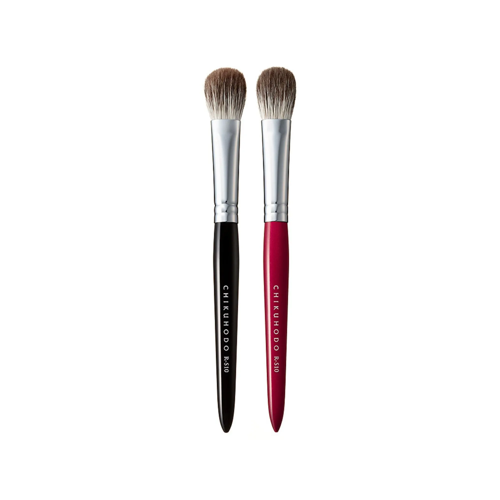 Chikuhodo Eyeshadow Brush, Regular Series (R-S10 Black & RR-S10 Red)