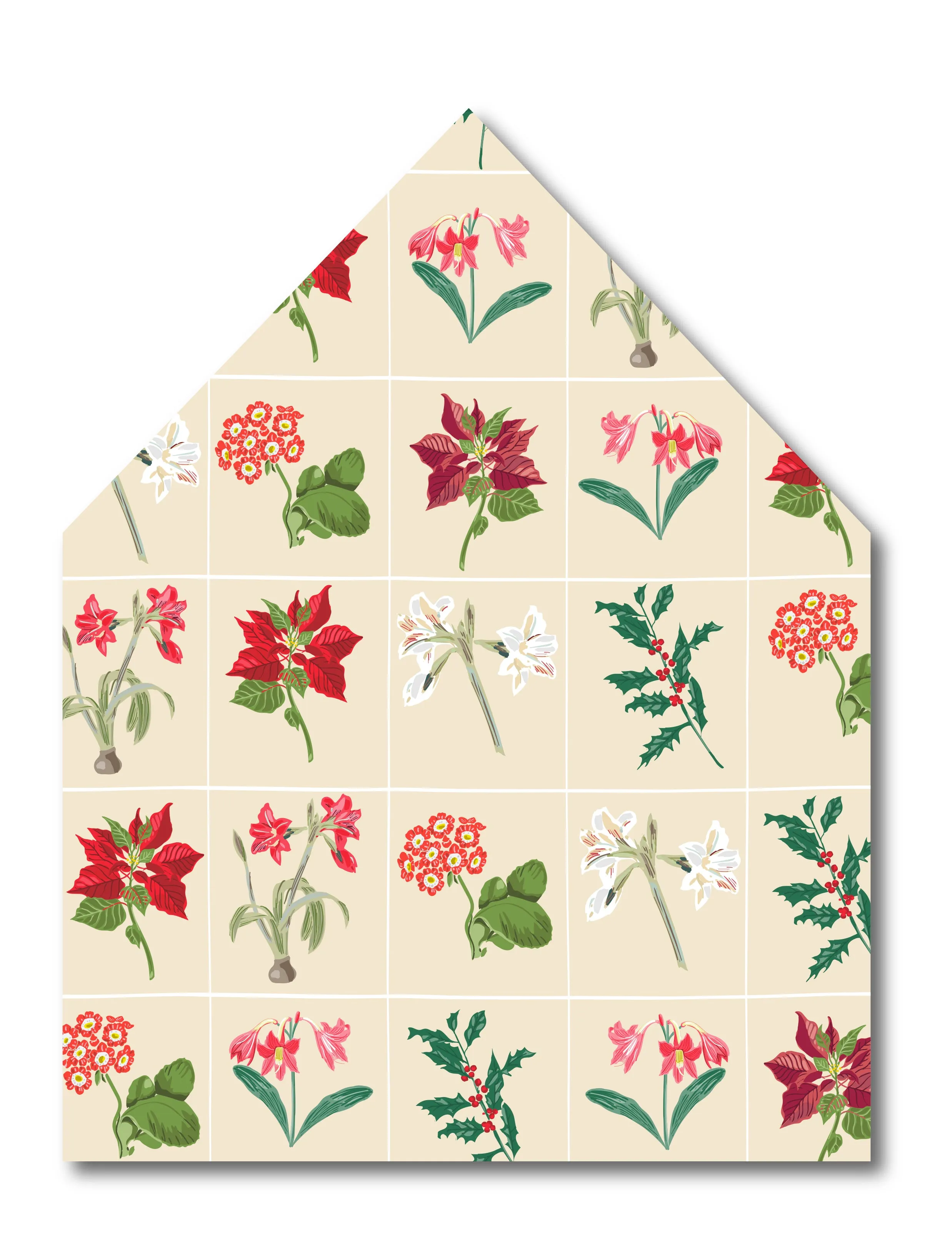 Christmas Botanicals Envelope Liner