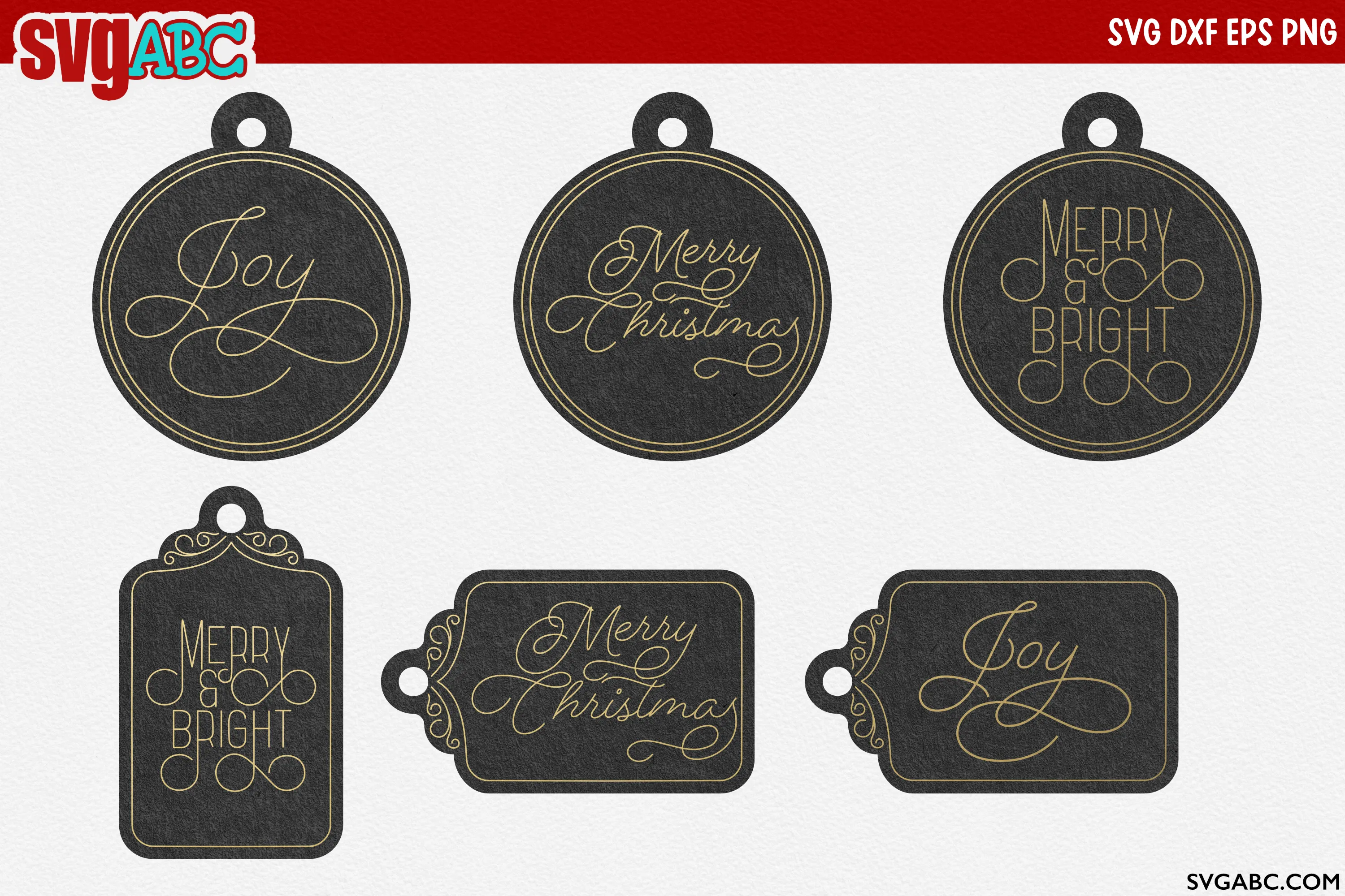 Christmas Foil Tags
