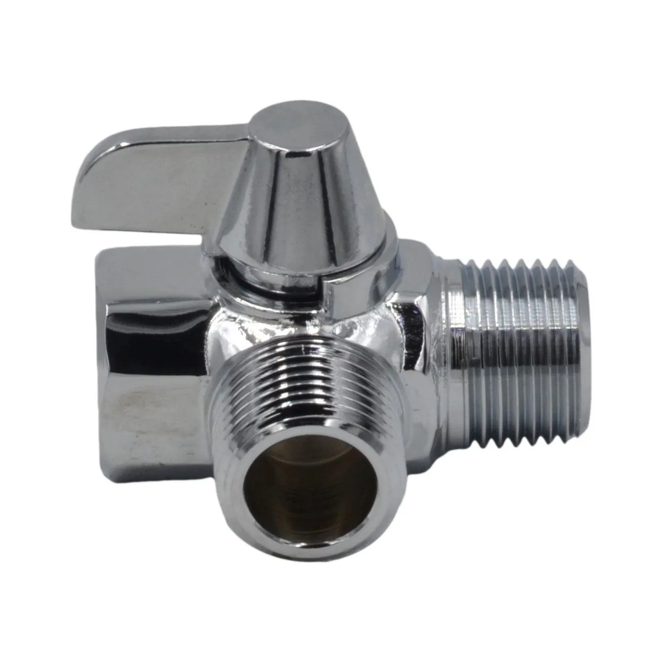 Chrome Two Way Shower Arm Diverter Valve Shower Head Splitter
