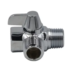 Chrome Two Way Shower Arm Diverter Valve Shower Head Splitter