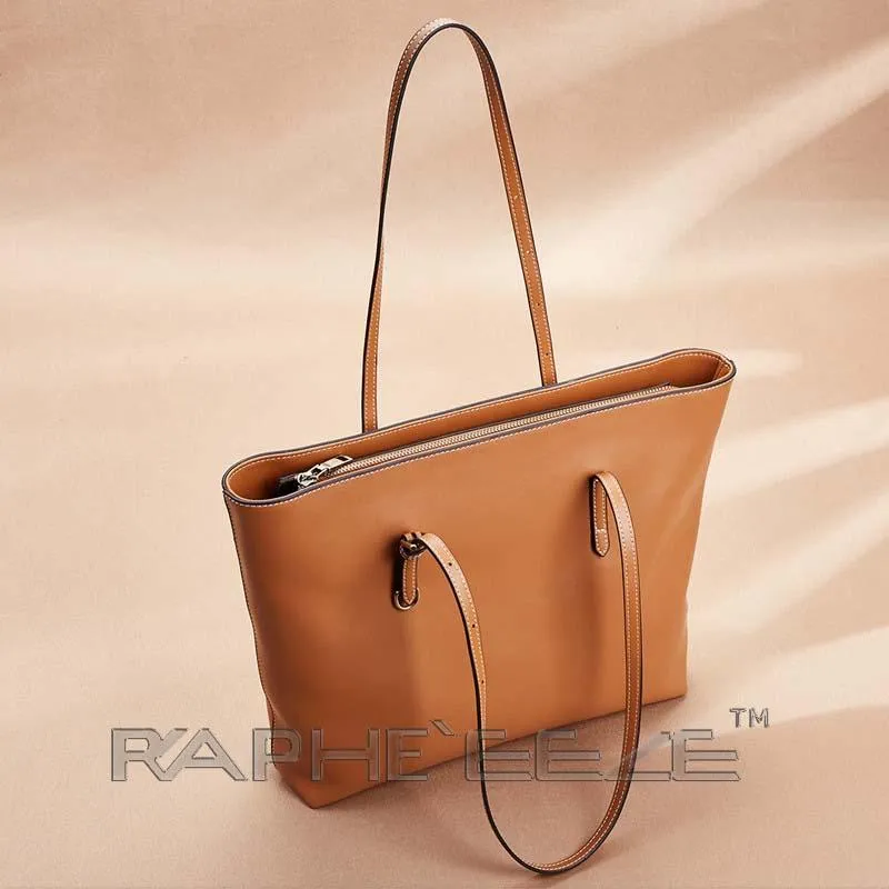 Classic Tote Bag for Woman - Brown Color