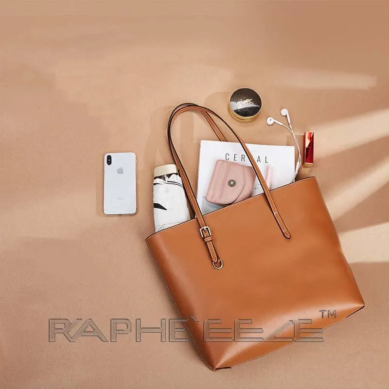 Classic Tote Bag for Woman - Brown Color