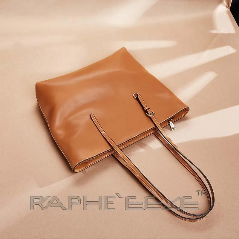 Classic Tote Bag for Woman - Brown Color