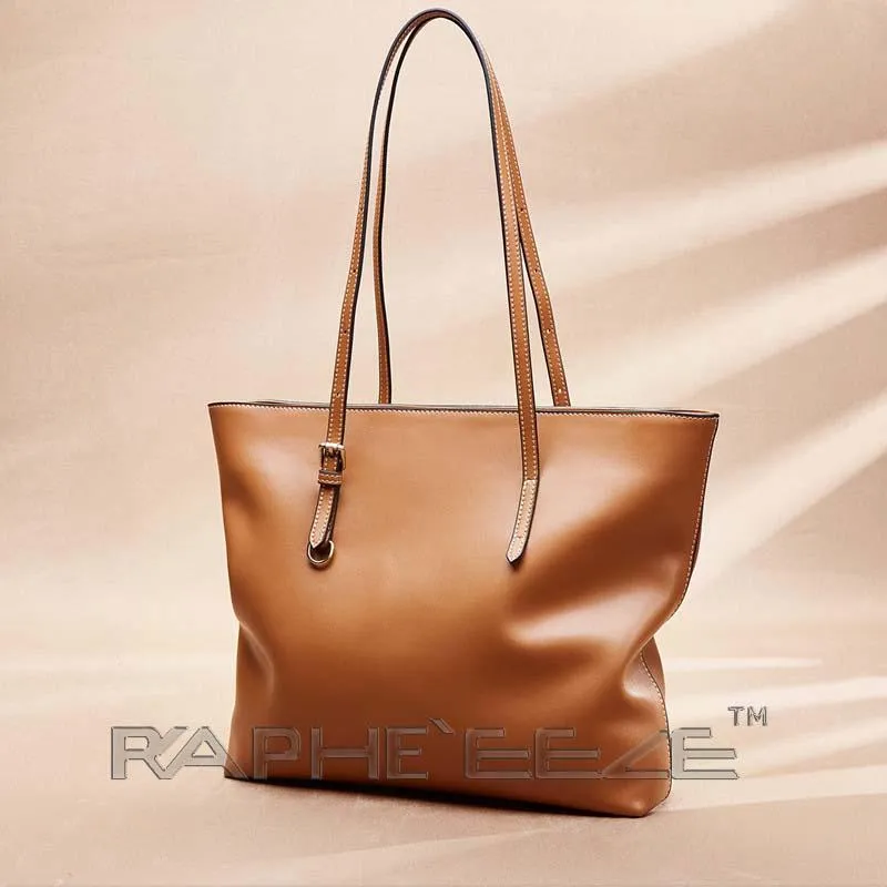 Classic Tote Bag for Woman - Brown Color