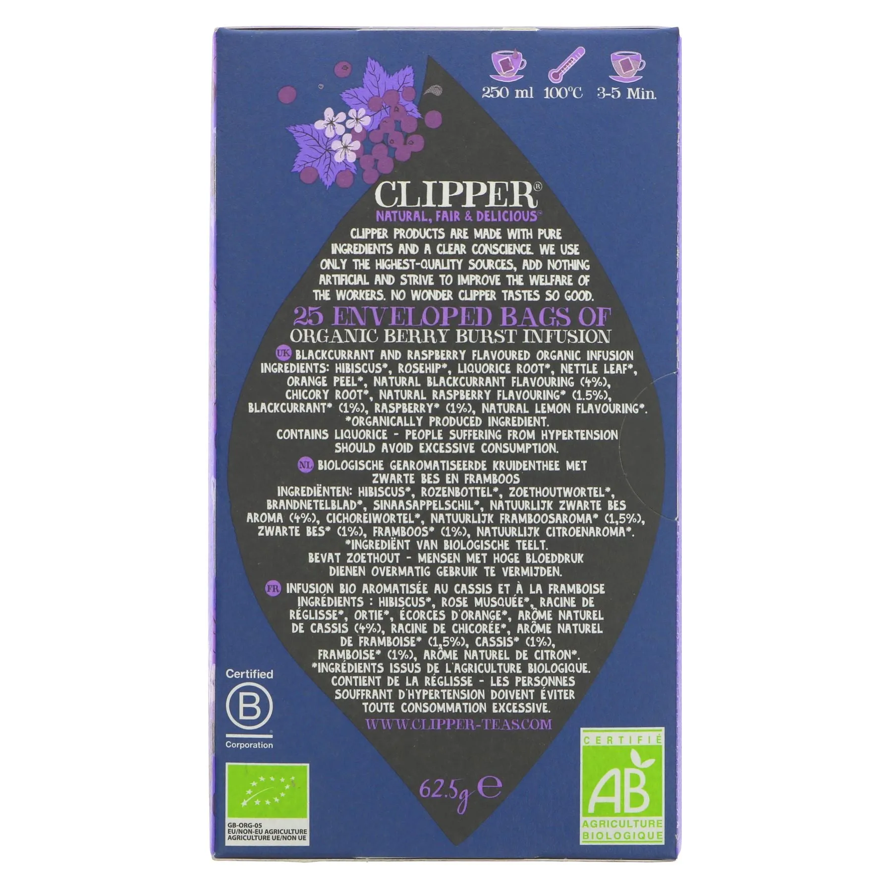 Clipper | Clipper Wild Berry Burst | 25 bags