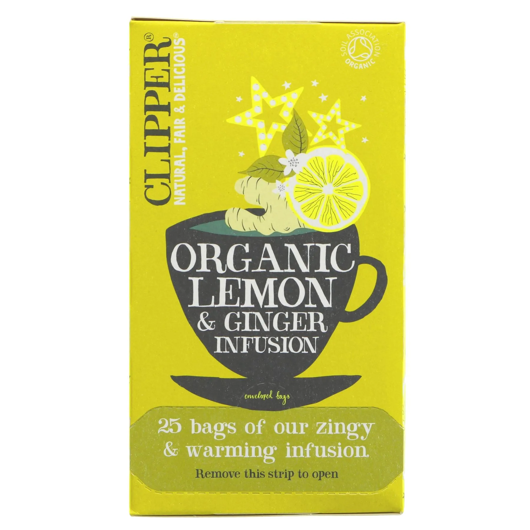 Clipper | Lemon & Ginger - Envelope, String & Tagged | 25 bags