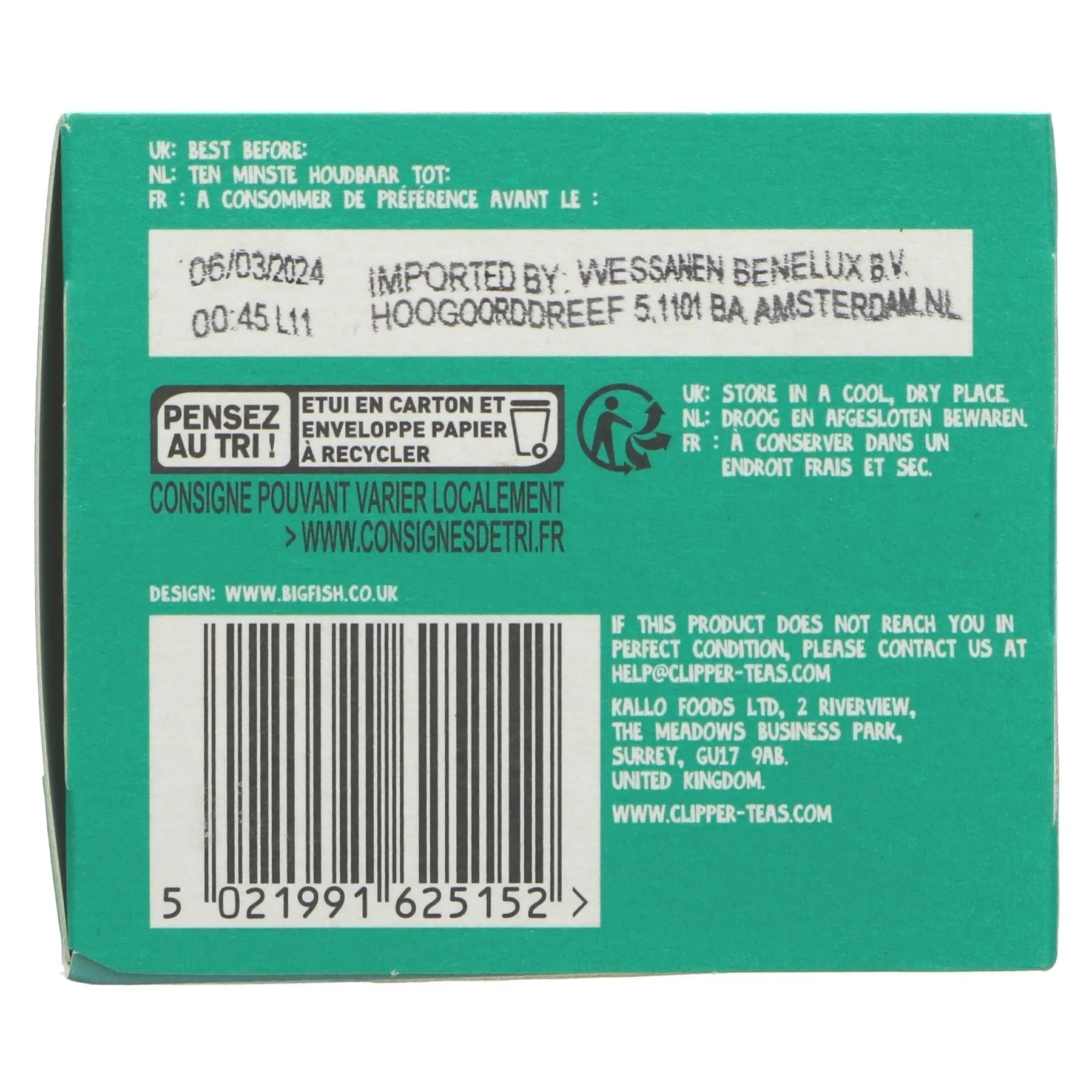 Clipper | Peppermint - Envelope, String & Tagged | 25 bags