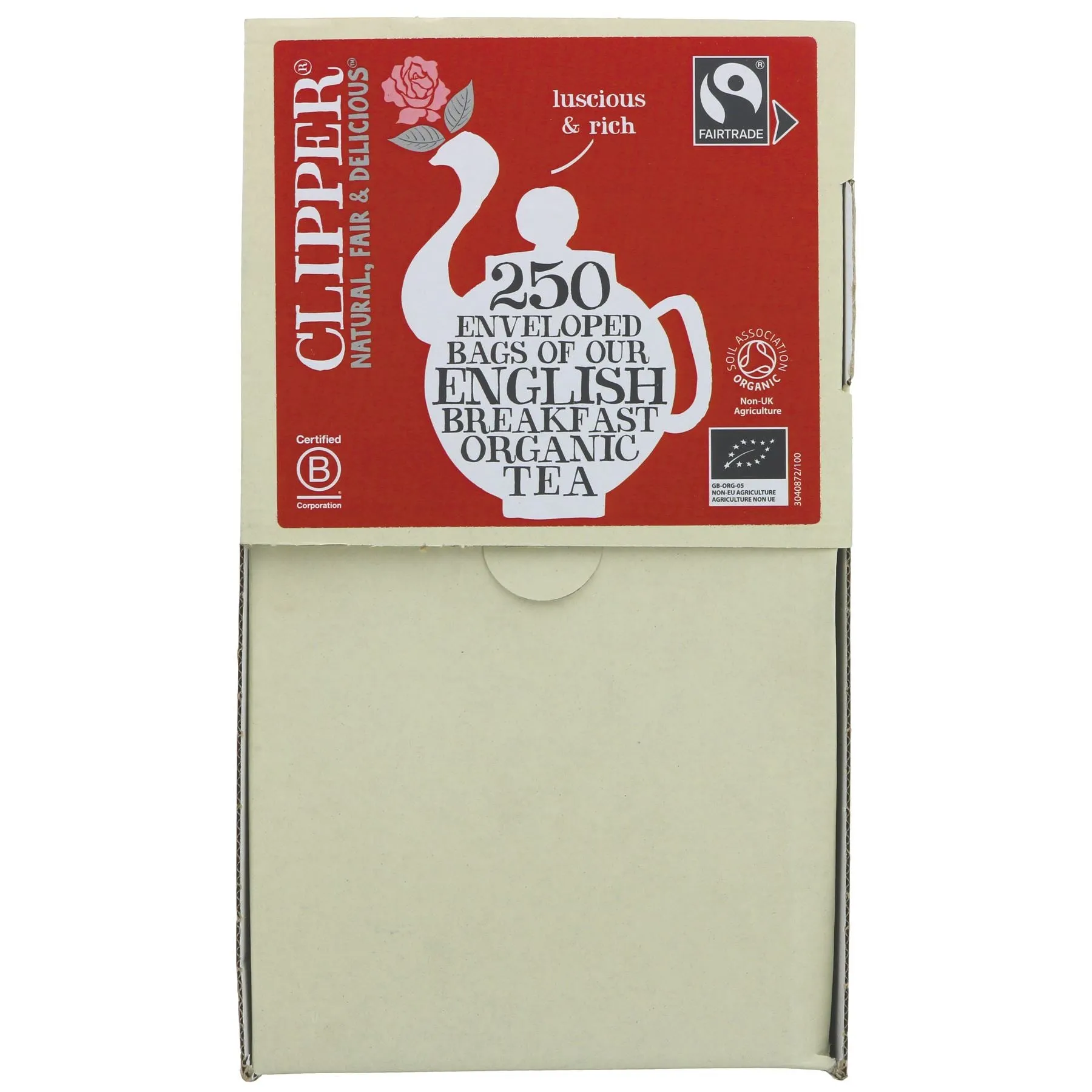 Clipper | Speciality English Breakfast - Envelope, String & Tagged | 250 bags
