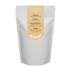 Coffeehock 100% All Natural Ginger Powder Teabag with No Sugar 8's x 3g