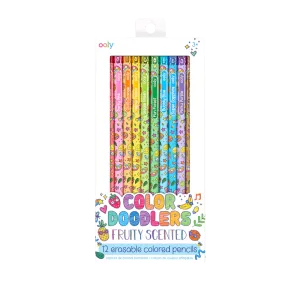 Color Doodlers Fruity Scented Erasable Colored Pencils - Set of 12