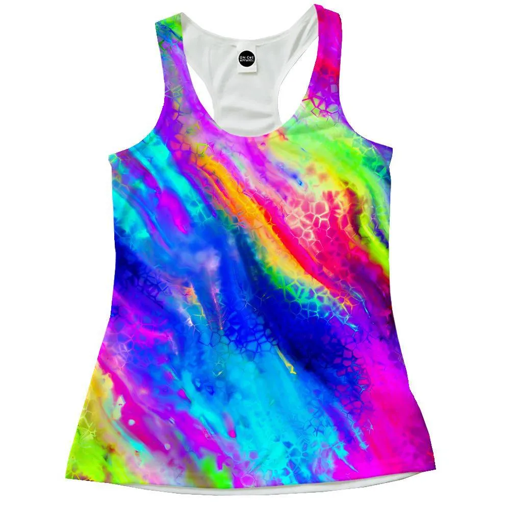 Colored Cracks Racerback