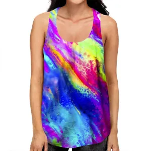 Colored Cracks Racerback
