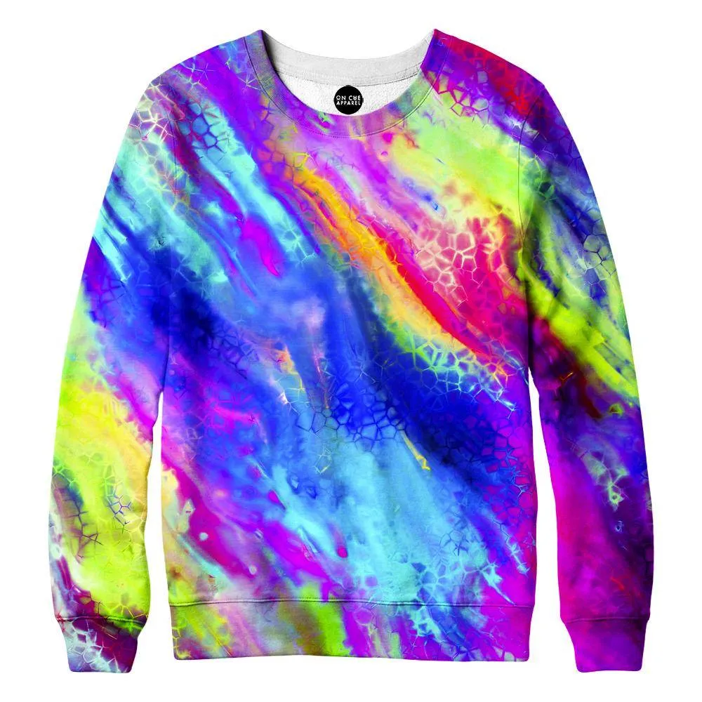 Colored Cracks Womens Sweatshirt