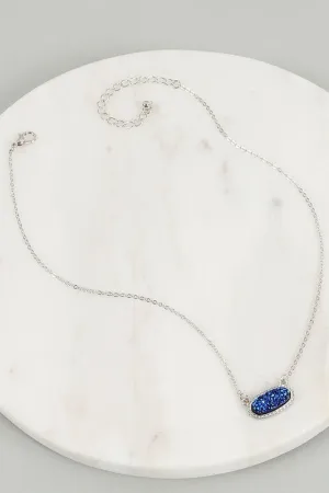 Colored Druzy Necklace