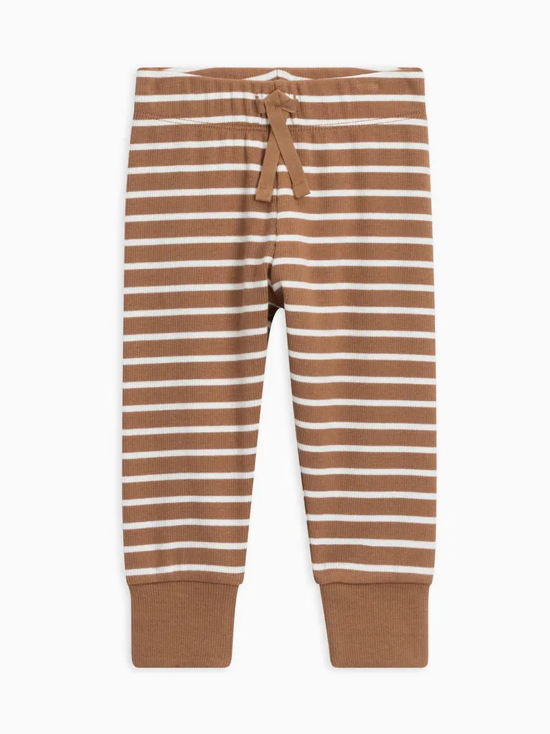 COLORED ORGANICS Organic Cotton Baby Cruz Ribbed Joggers