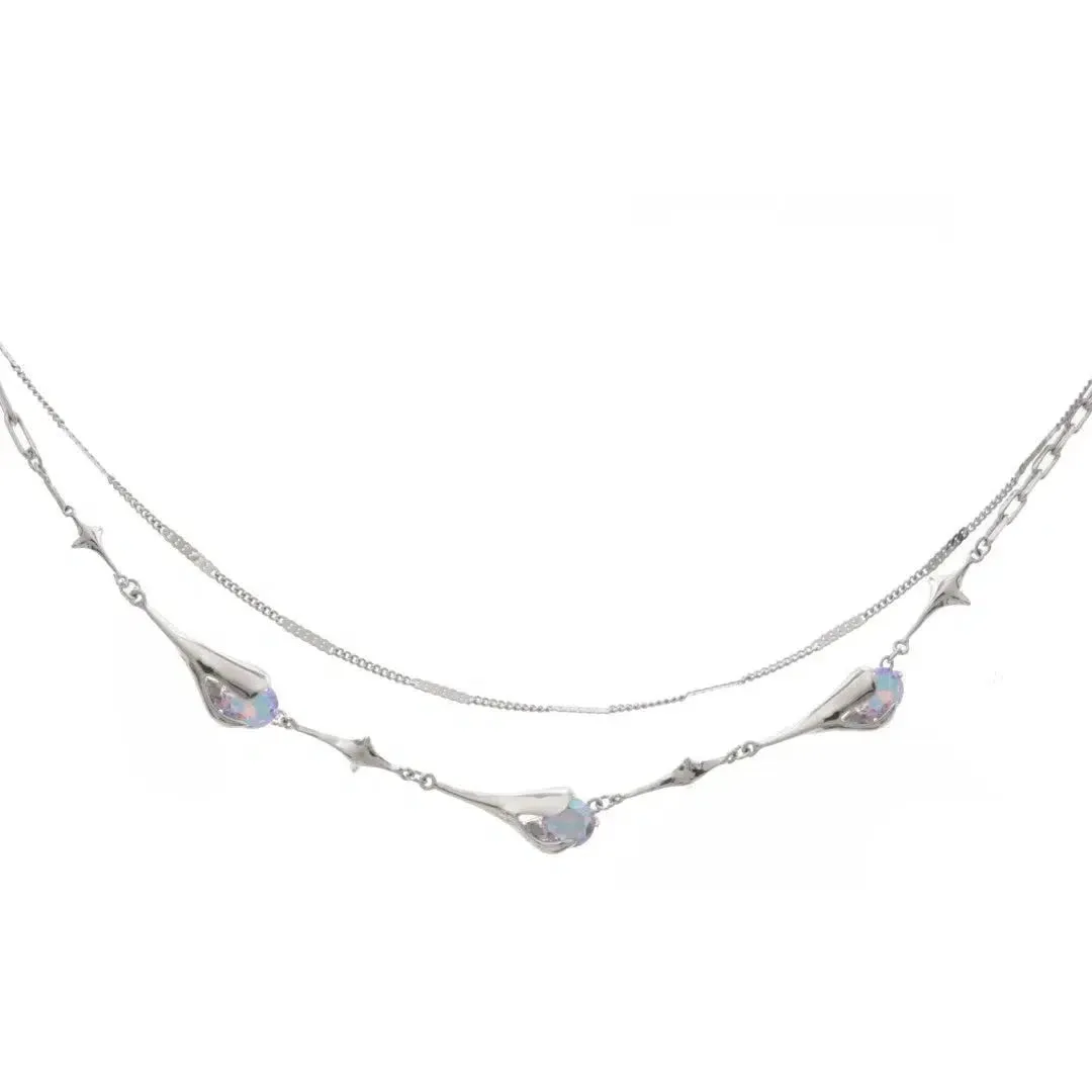 Colored Zircon Necklace