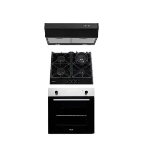 COMBO A - DRIJA - 60CM / 24” - VIDRIO (Estufa, Horno y Extractor)