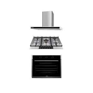 COMBO A LUXURY - DRIJA - 76CM / 30” - ACERO(Estufa, Horno y Extractor).