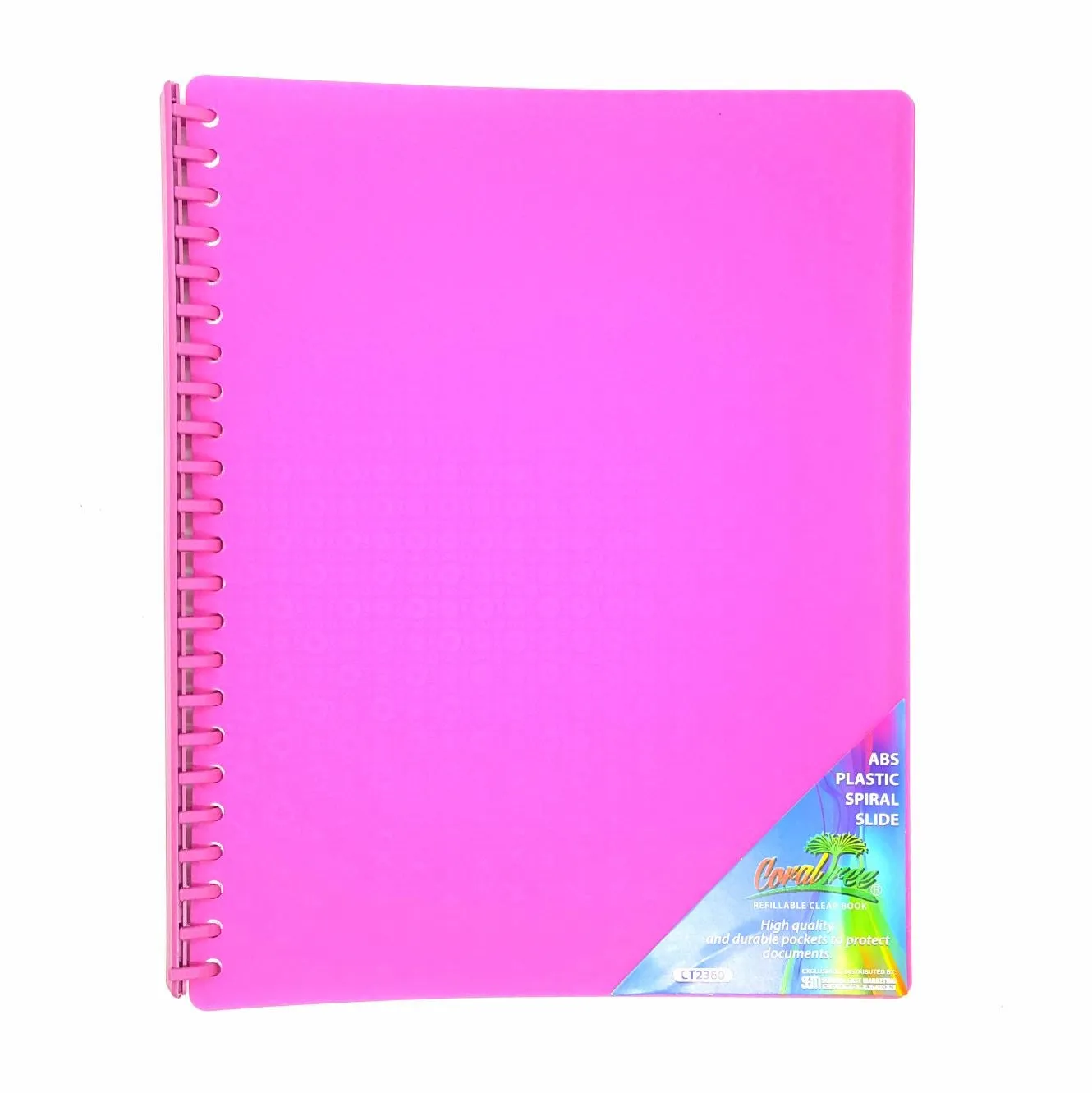 Coral Tree Spiral Slide Refillable Clear book Short