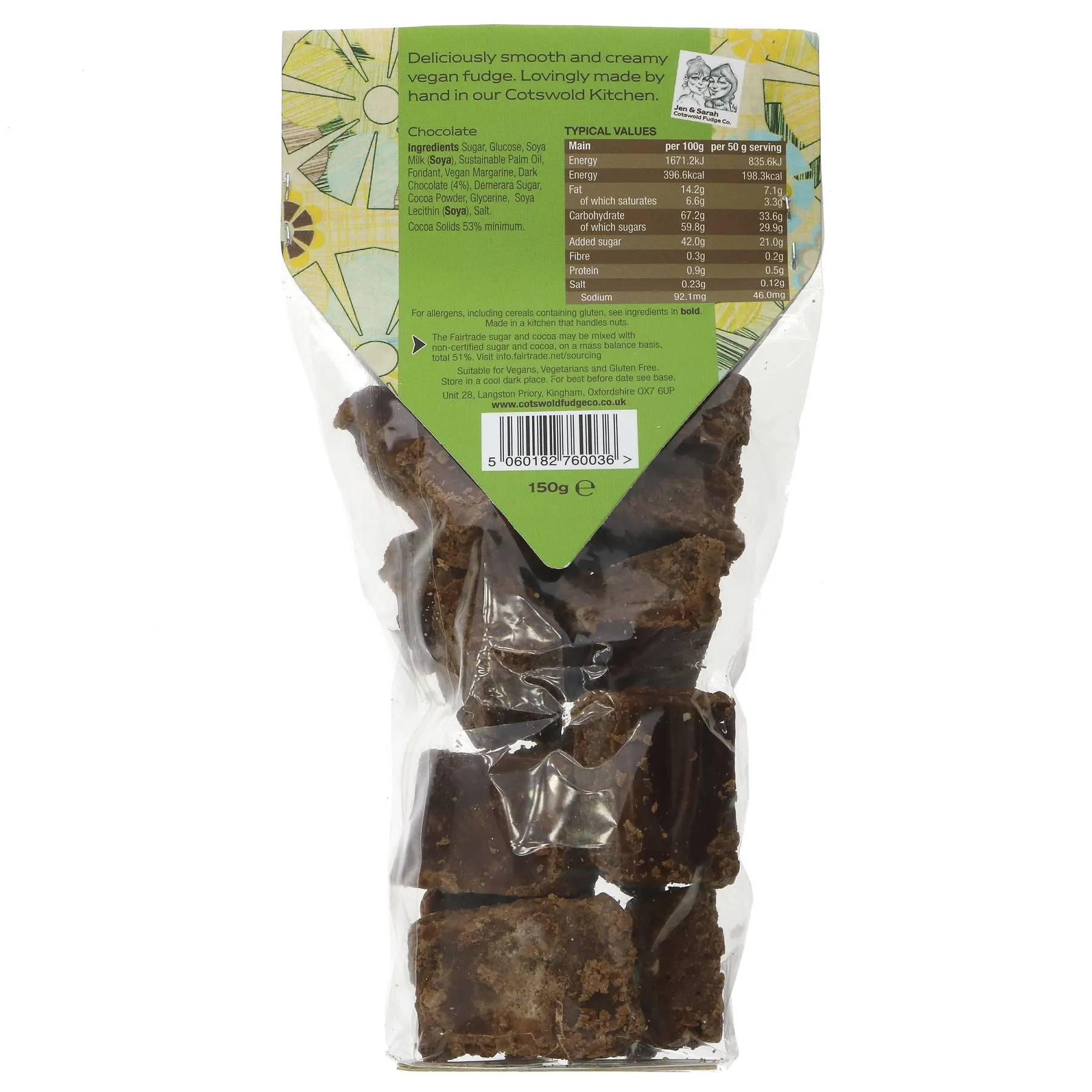 Cotswold | Vegan Chocolate Fudge | 150G
