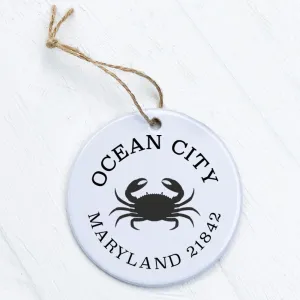 Crab w/ City and State - Ornament