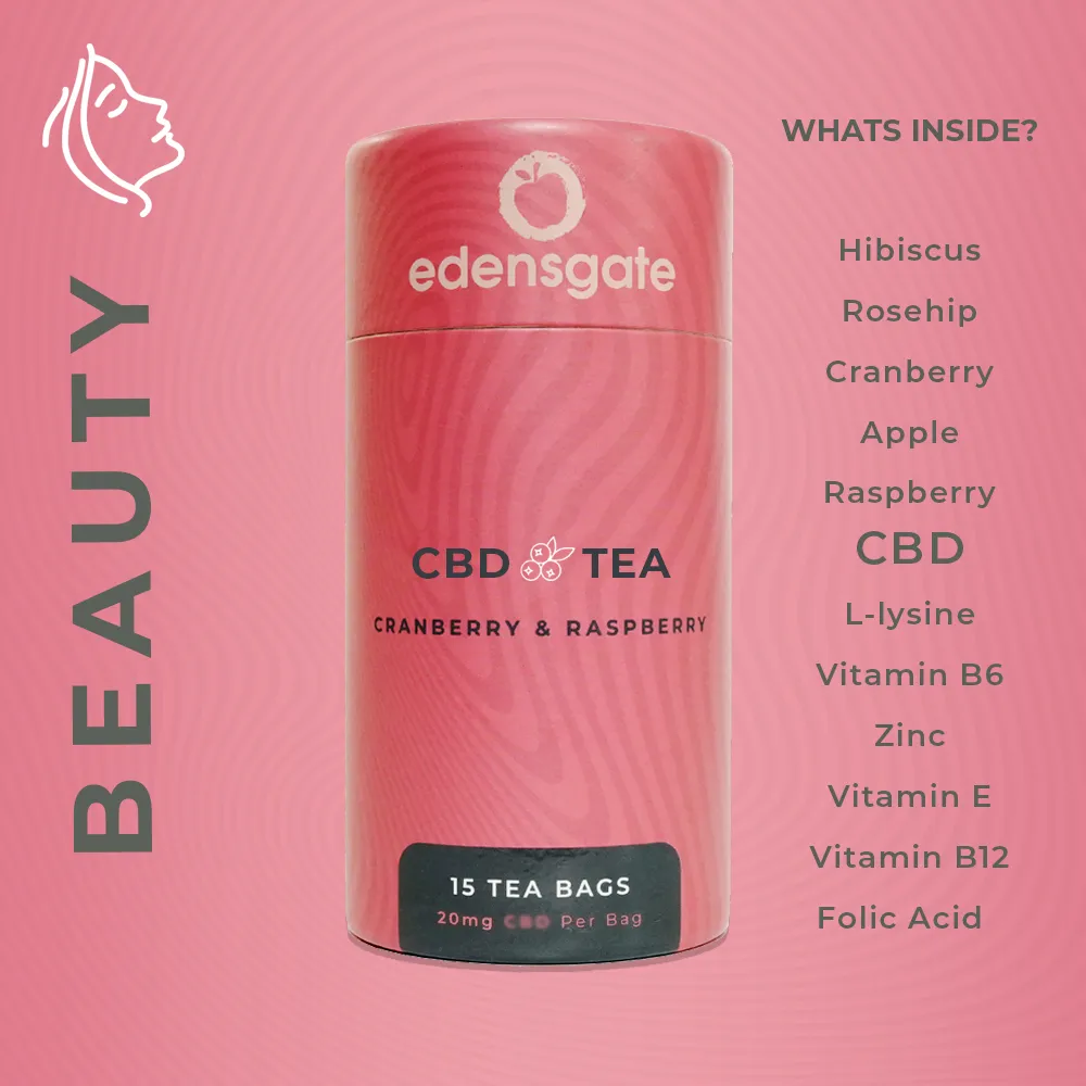 Cranberry & Raspberry CBD Tea