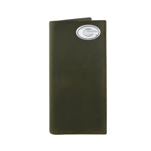 CRAZY HORSE LEATHER ROPER WALLET - UGA